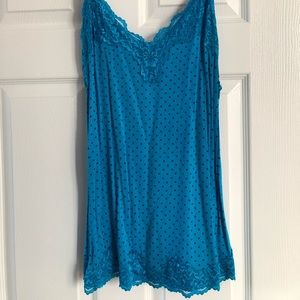Lane Bryant Lace Camisole with polka dots